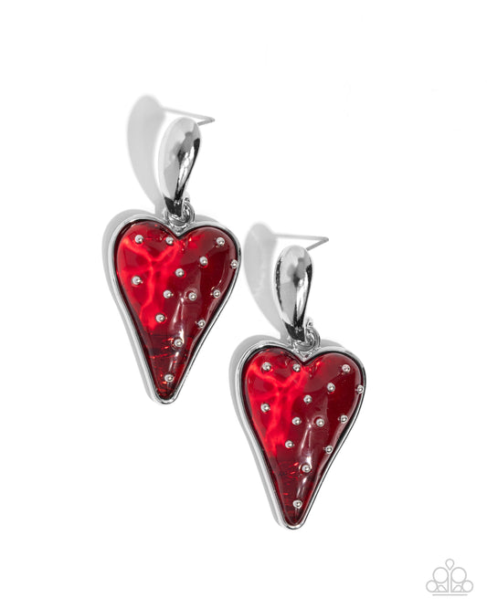Glossy Goodwill - Red Earring