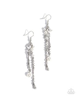 Glowing Gamut - White Earring