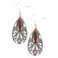 Glowing Tranquility - Brown Earring