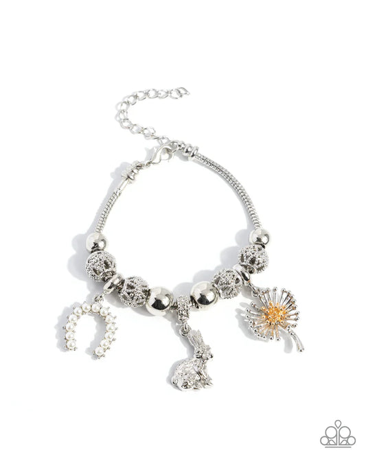 Graceful Godsend - White Bracelet