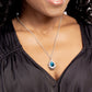 Gracefully Glamorous - Blue Necklace