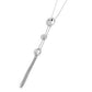 Graduated Glitter - White Necklace