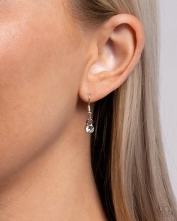 Graduated Glitter - White Necklace