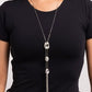 Graduated Glitter - White Necklace