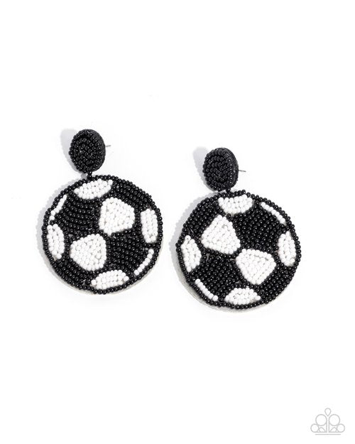 Grand Goalkeeper - Black Earring
