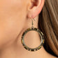 Gritty Glow - Brass Earring