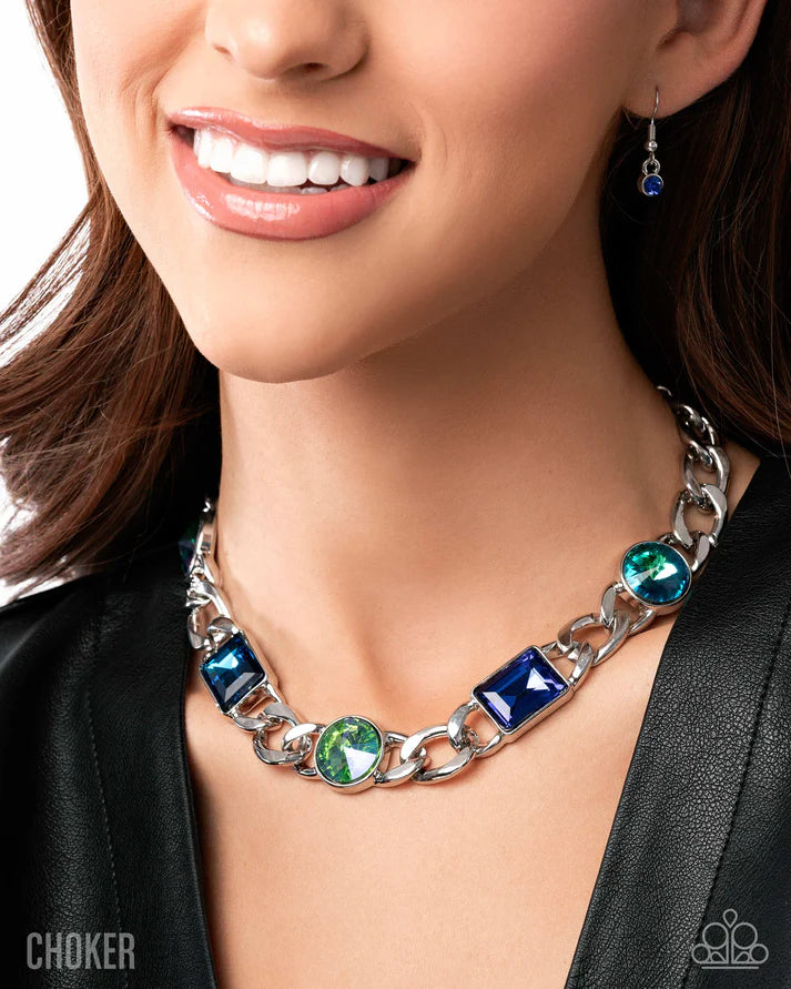 Groundbreaking Glitter - Green - Necklace