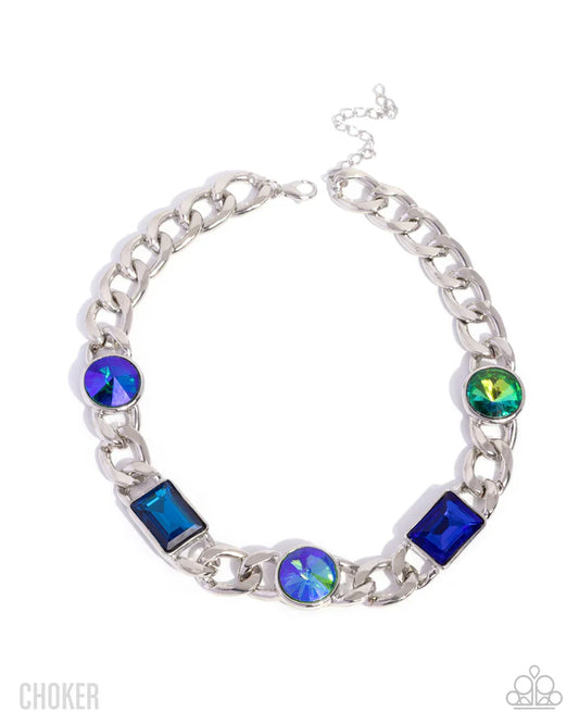 Groundbreaking Glitter - Green - Necklace