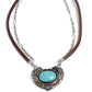 Grounded Gesture - Blue Necklace