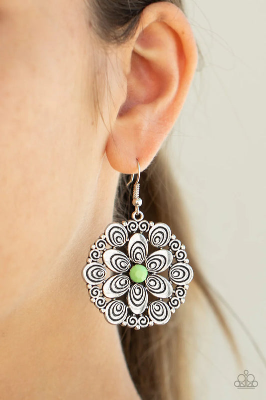 Grove Groove - Green Earring
