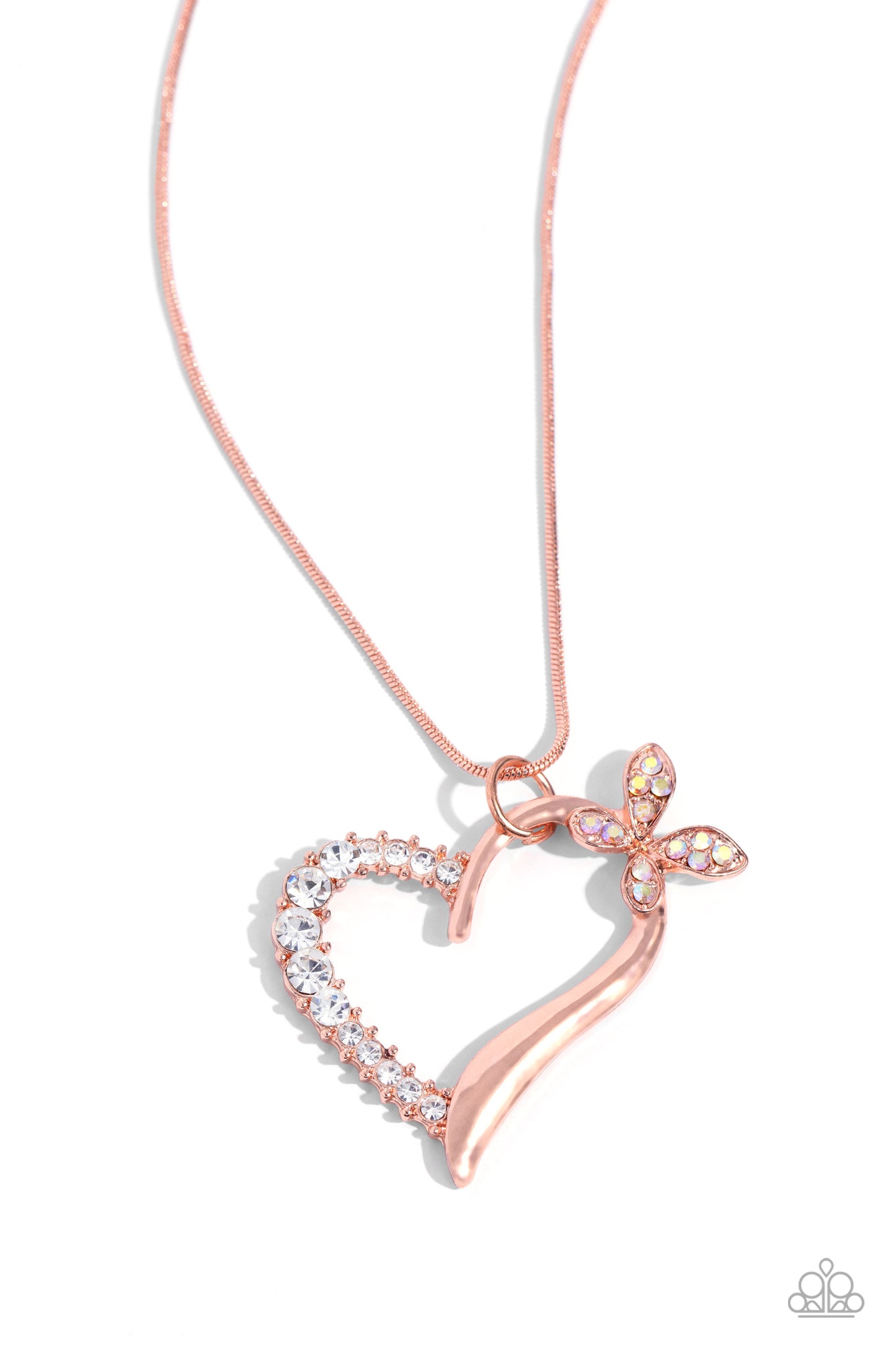 Half-Hearted Haven - Copper Necklace