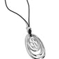 Hammered Hallmark - Black Necklace