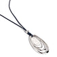 Hammered Hallmark - Blue Necklace