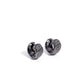 Hammered Heaven - Black Earring