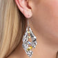 Hammered Hemisphere - Yellow Earring