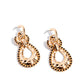 Hammered Highway - Black Earring
