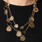Hammered Horizons - Gold Necklace