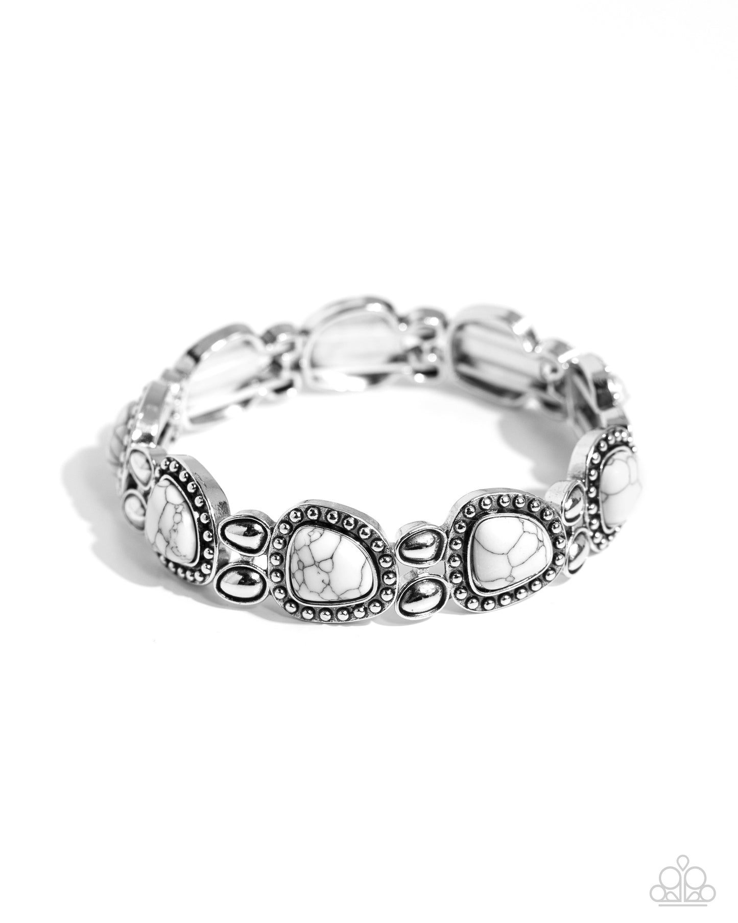 Harmonious Headliner - White Bracelet