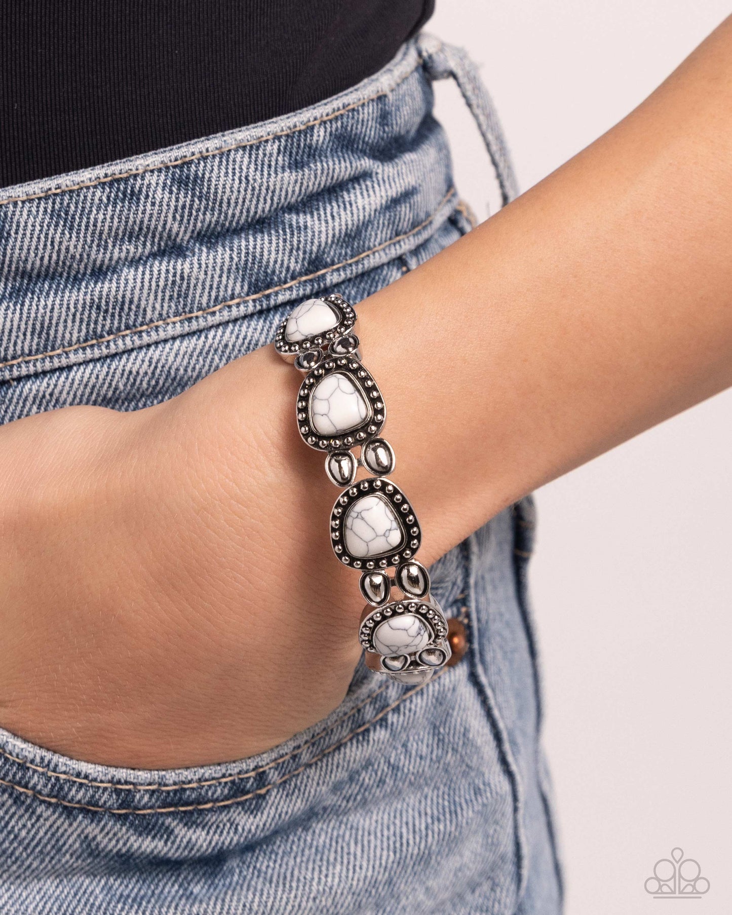 Harmonious Headliner - White Bracelet