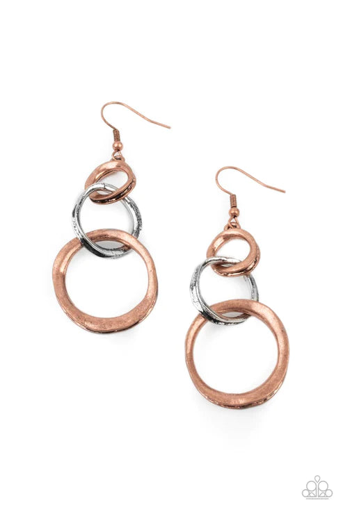 Harmoniously Handcrafted - Copper Earring