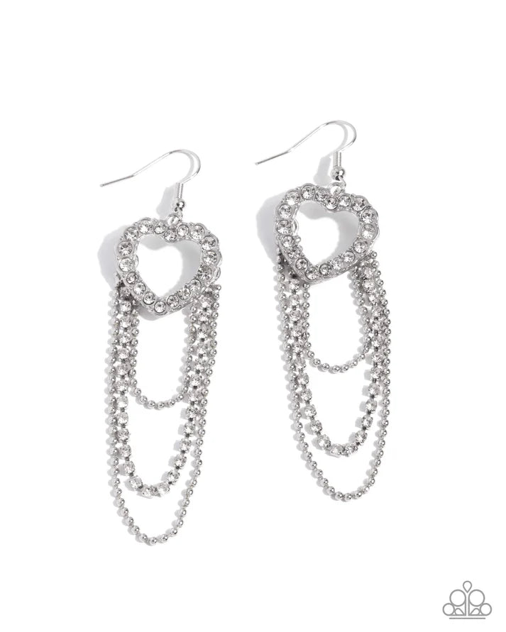 Haute Hangout - White Earring