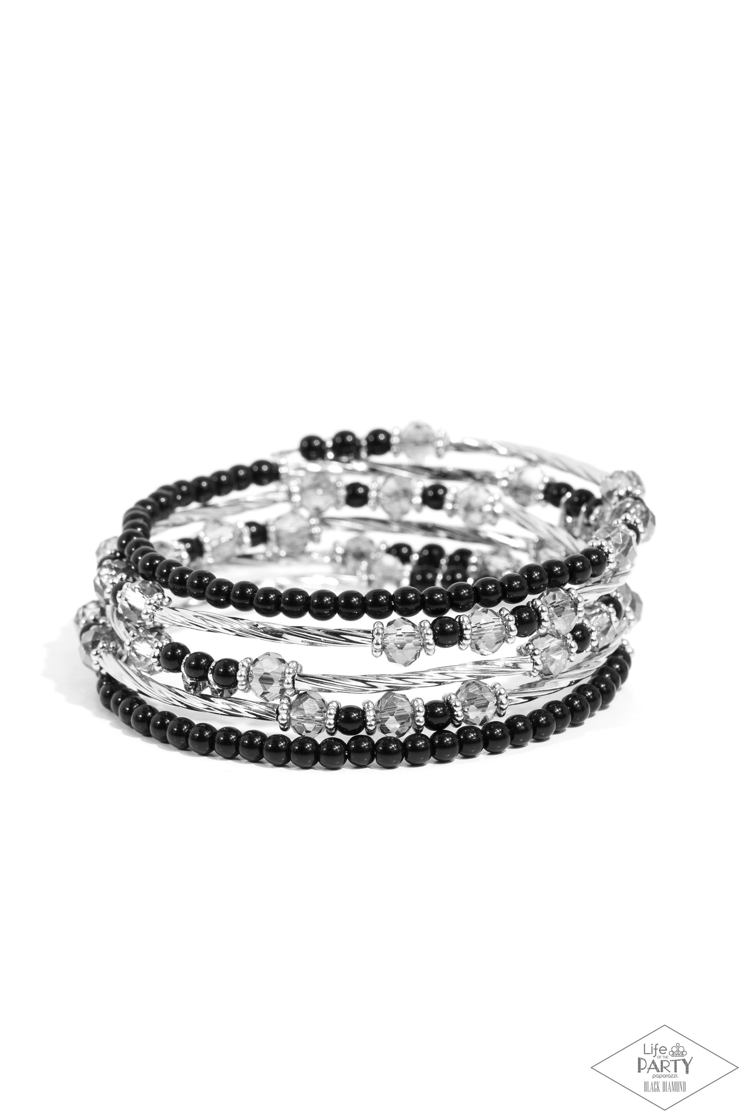 Head-Turning Twinkle - Black Bracelet