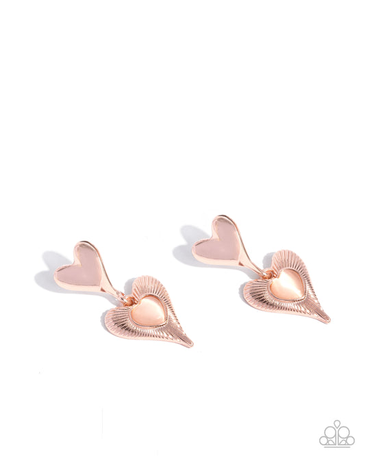 Heart Habitat - Rose Gold Earring