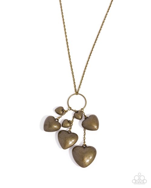 Heart Haul - Brass Necklace