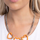 Heart Homage - Orange Necklace