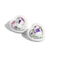 Heartfelt Haute - White Earring