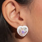 Heartfelt Haute - White Earring