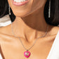 Heartfelt Hope - Pink Necklace