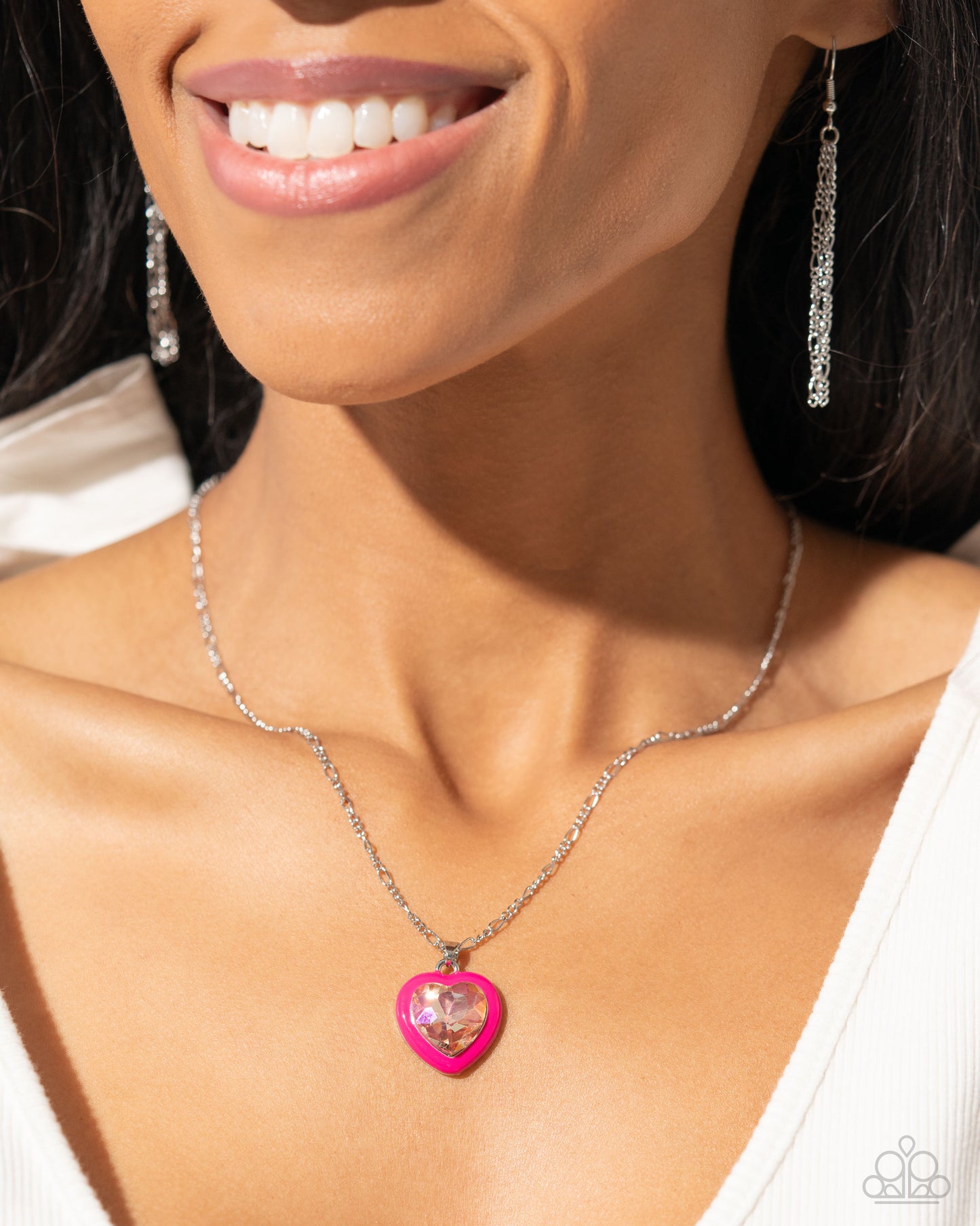 Heartfelt Hope - Pink Necklace