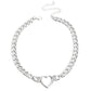 Heartfelt Hunch - Silver Necklace