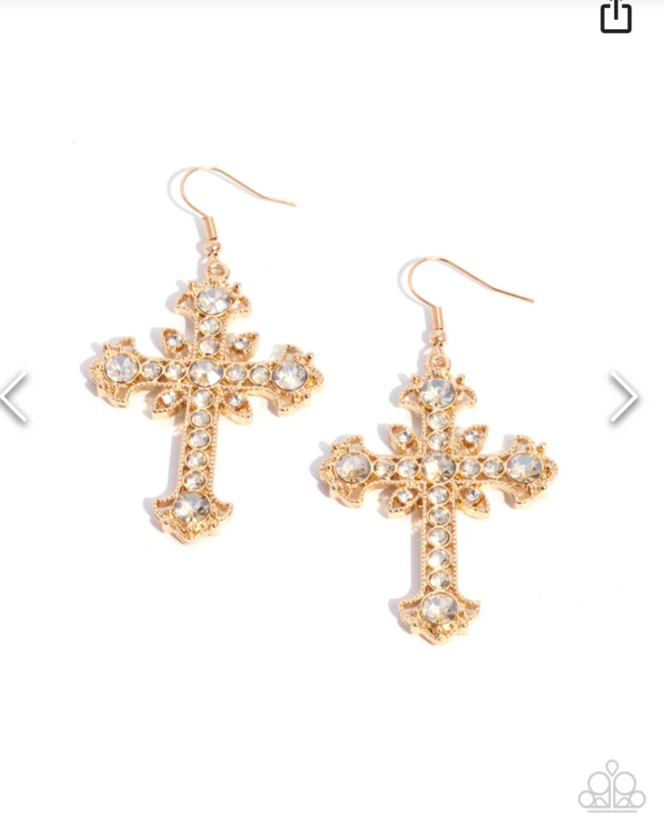 Heavenly Hosts - Gold Earring