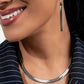 Herringbone Haute - Silver Necklace