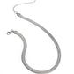 Herringbone Haute - Silver Necklace