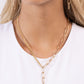 Hexagonal Hallmark - Brown Necklace