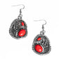 Hibiscus Harvest - Red Earring