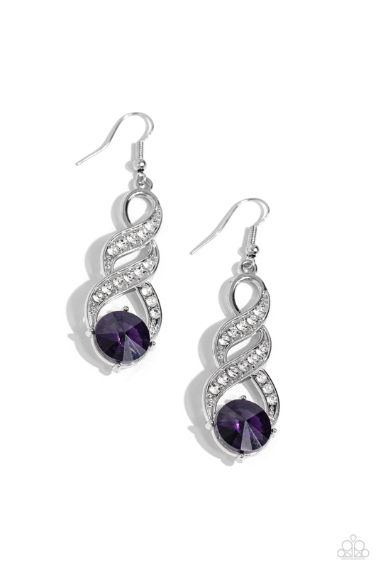 High-Ranking Royalty - Purple Earring
