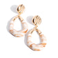 High-Sheen Swirls - Gold Earring