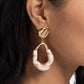 High-Sheen Swirls - Gold Earring