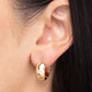 Hinged Halftime - Gold Earring