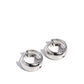 Hinged Halftime - Silver Earring