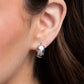 Hinged Halftime - Silver Earring