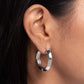 Hinged Homage - Silver Earring