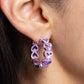 Historic Hearts - Purple Earring