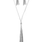Hold My Tassel - Silver Necklace