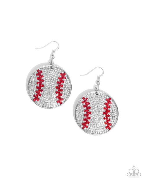 Homerun Haute - White Earring