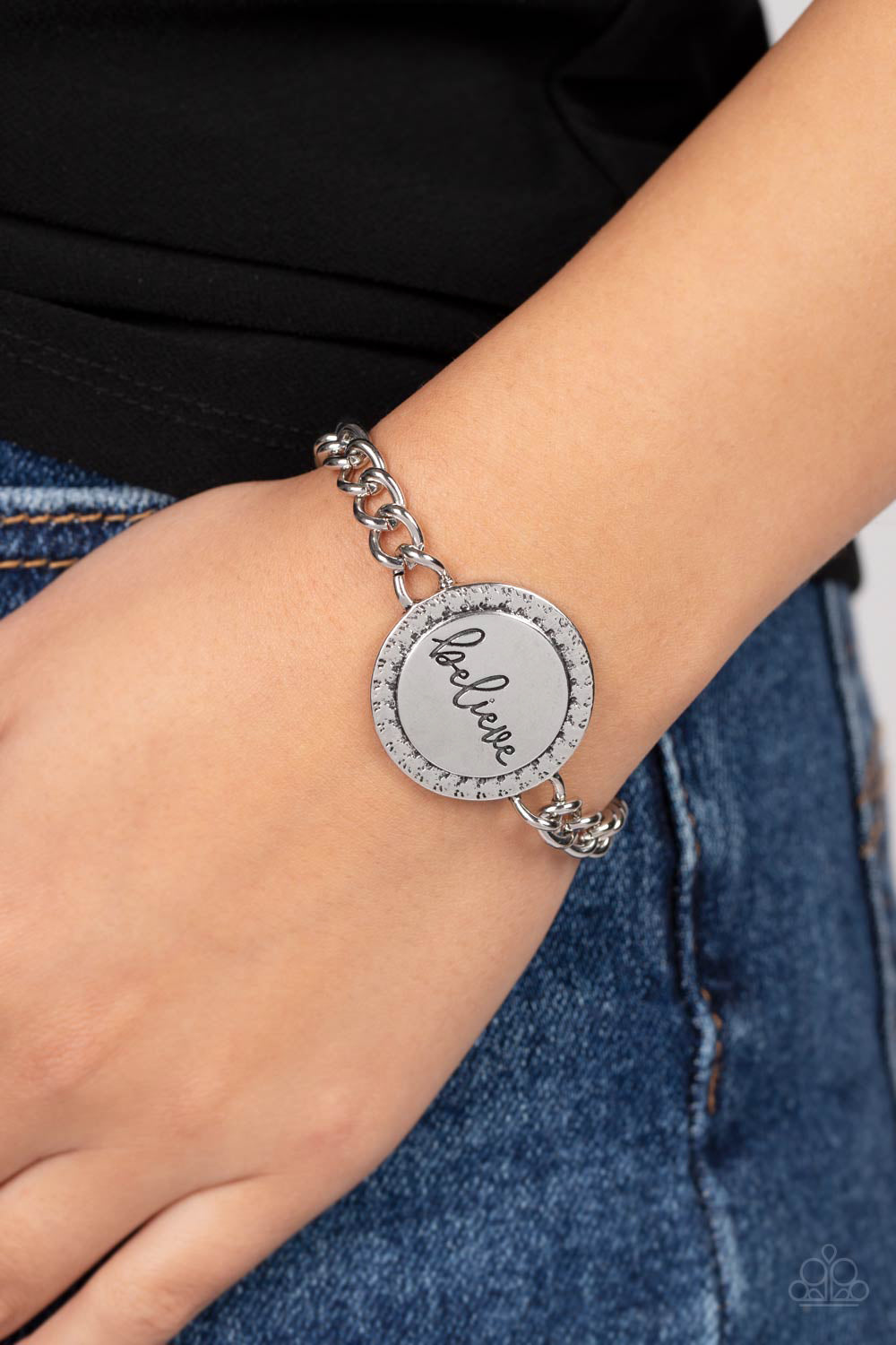 Hope and Faith - Silver Bracelet